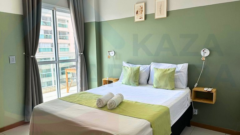 Vista p/ o Mar - Amplo apto de 2 quartos.