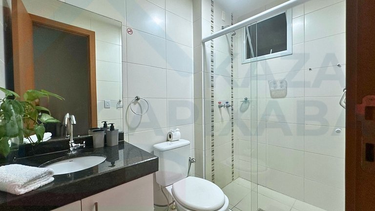 Vista p/ o Mar - Amplo apto de 2 quartos.