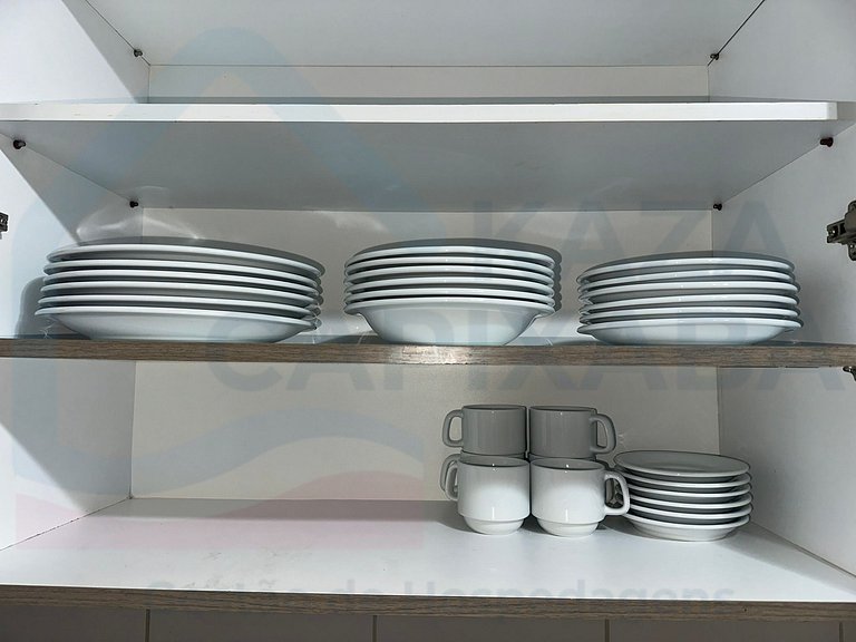 Vista p/ o Mar - Amplo apto de 2 quartos.