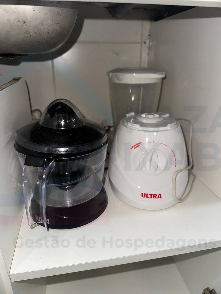 Vista p/ o Mar - Amplo apto de 2 quartos.