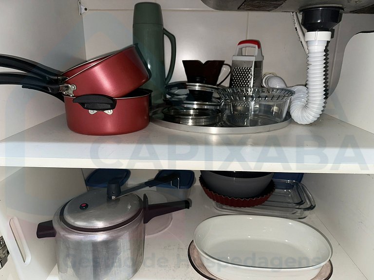 Vista p/ o Mar - Amplo apto de 2 quartos.