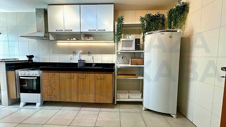 Vista p/ o Mar - Amplo apto de 2 quartos.